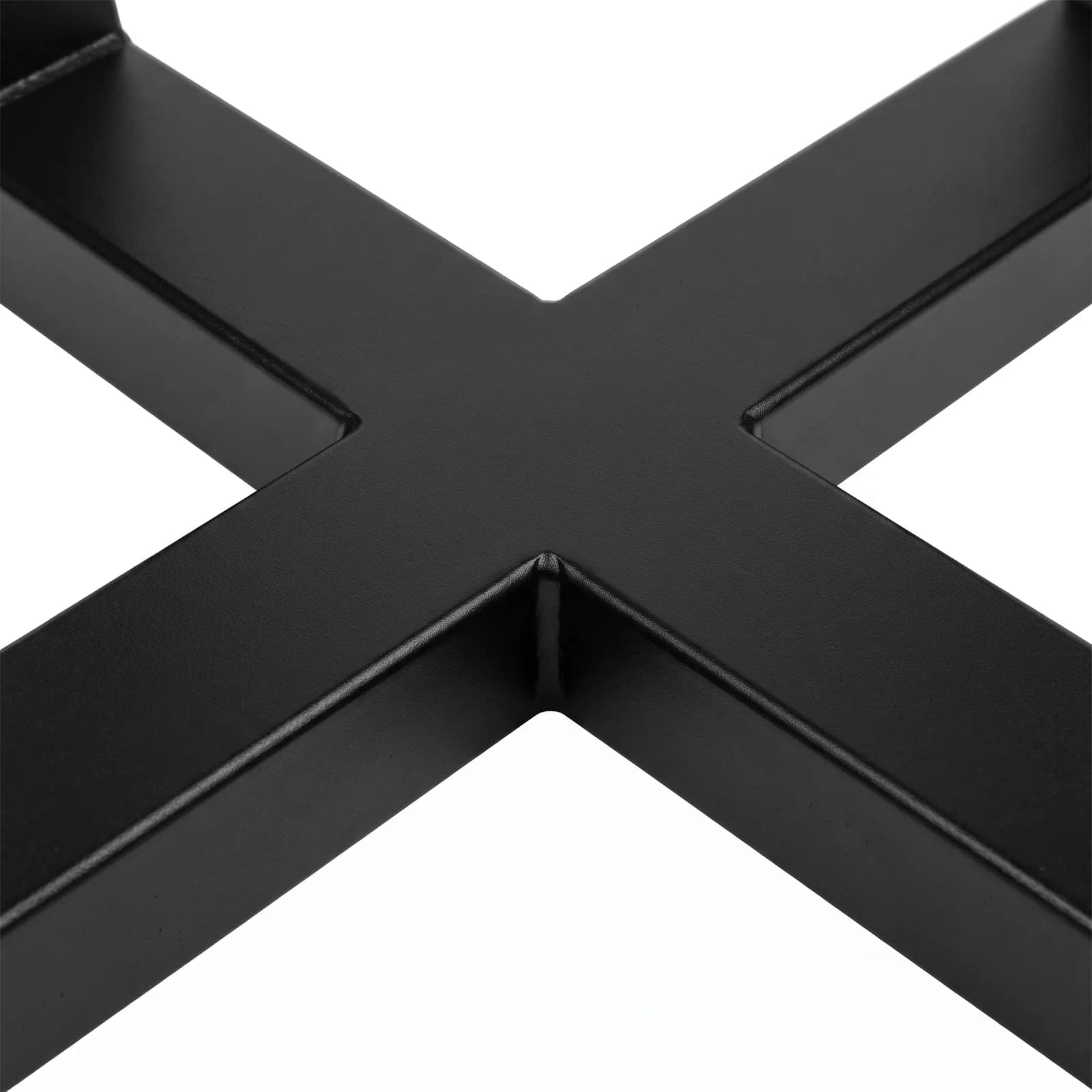 MODEL-UN14 Couchtisch-Gestell aus Stahl in Schwarz, Detailansicht