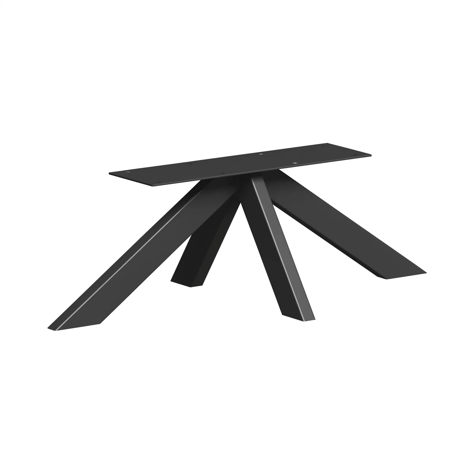 MODEL-XX Kreuzgestell aus Stahl in Schwarz