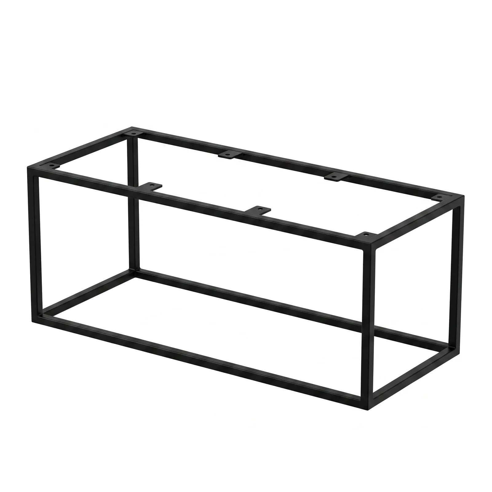 KUBO-1 Couchtisch-Gestell aus Stahl in Schwarz