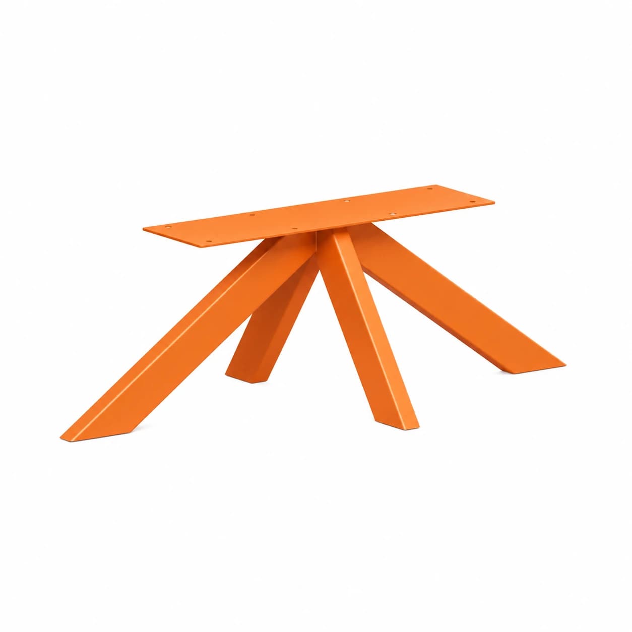 MODEL-XX Kreuzgestell aus Stahl in Reinorange (RAL 2004)