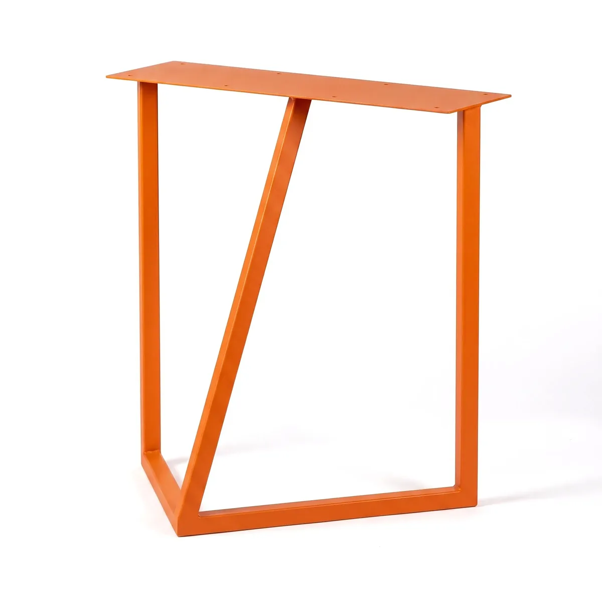 RONDO Tischbeine aus Stahl in Reinorange (RAL 2004)